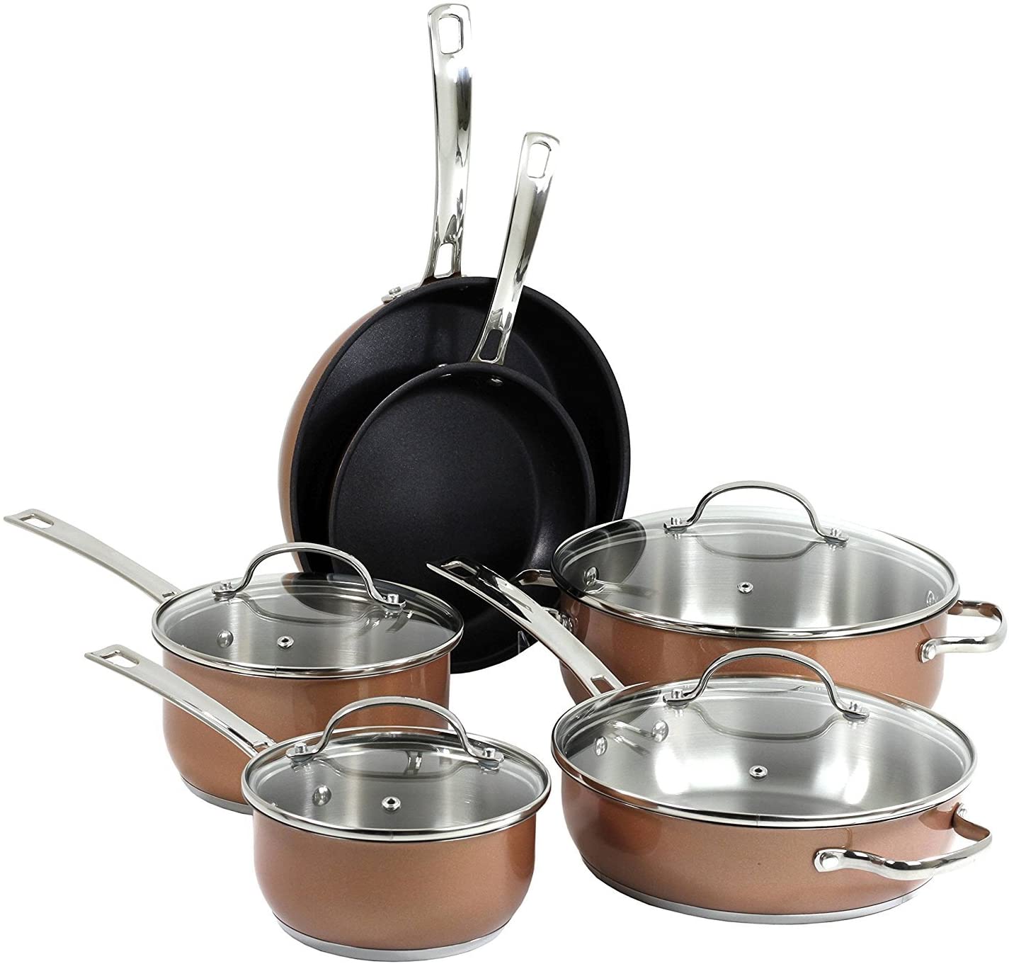 Stainless Steel 10pc Cookware Set