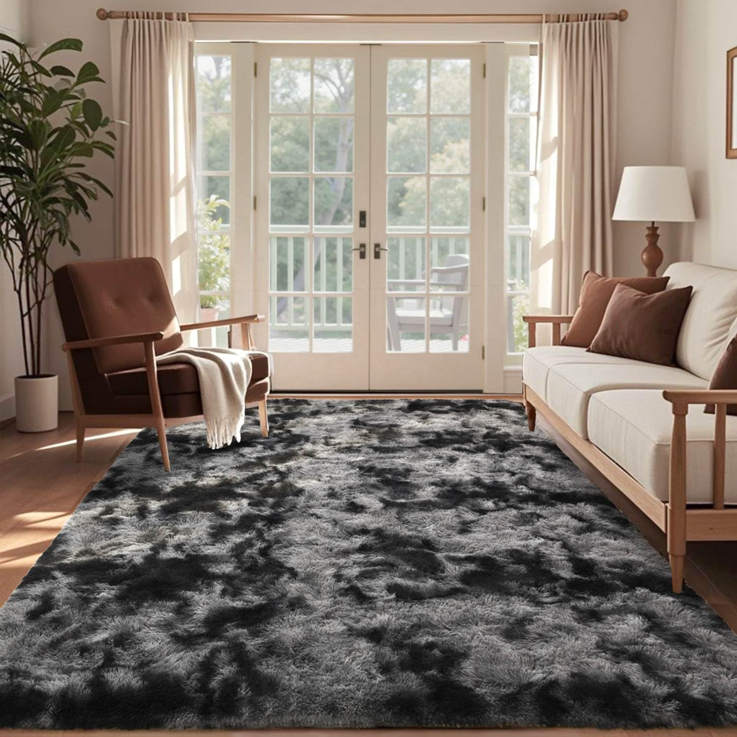 6x9 Ft Large Shag Rugs for Living Room Decor