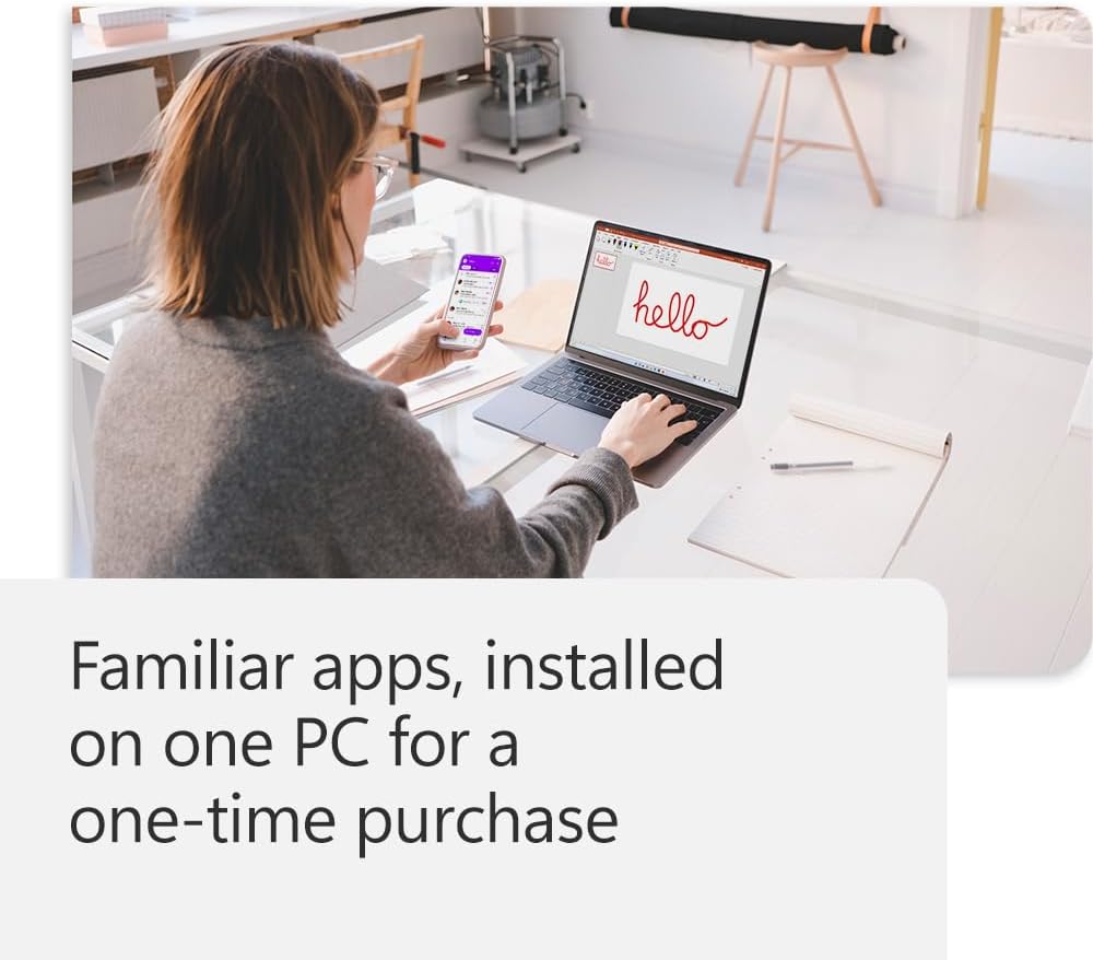 Microsoft Office Home & Business 2024 | Classic Desktop Apps: Word, Excel, PowerPoint, Outlook and OneNote